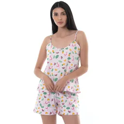 Pijama Mujer Corta Flamingos - Talla M