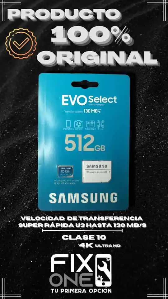 Samsung Tarjeta Sdoriginal De 512Gb