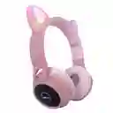 Audifonos Diadema Con Bluetooth Diseño De Gato