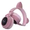 Audifonos Diadema Con Bluetooth Diseño De Gato