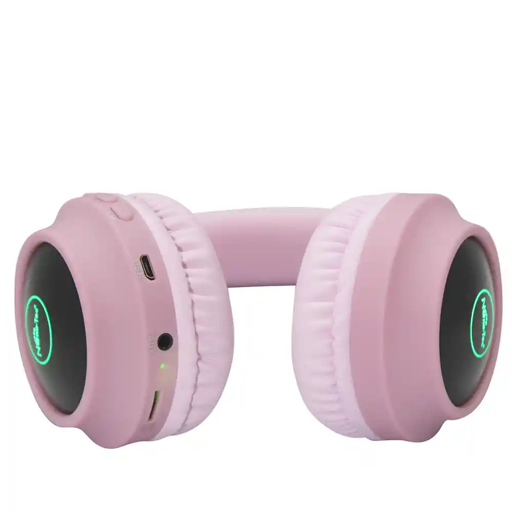 Audifonos Diadema Con Bluetooth Diseño De Gato