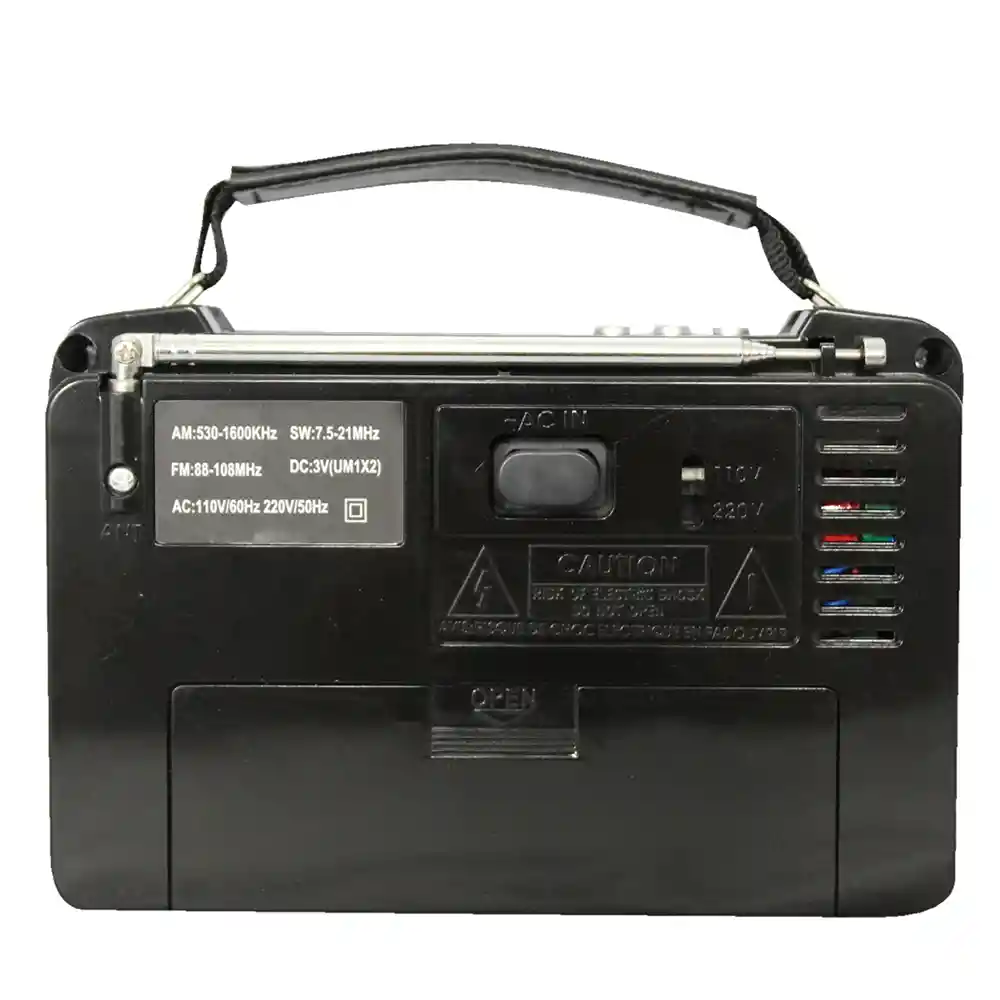 Radio Parlante Portatil Portable Recargable Fm/am Con Control