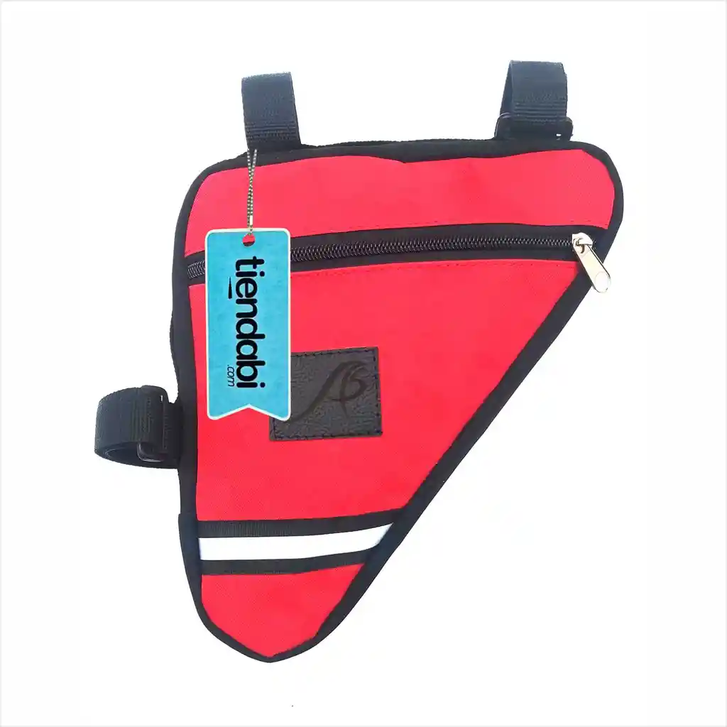 Estuche Maleta Triangular Para Bicicleta Rojo