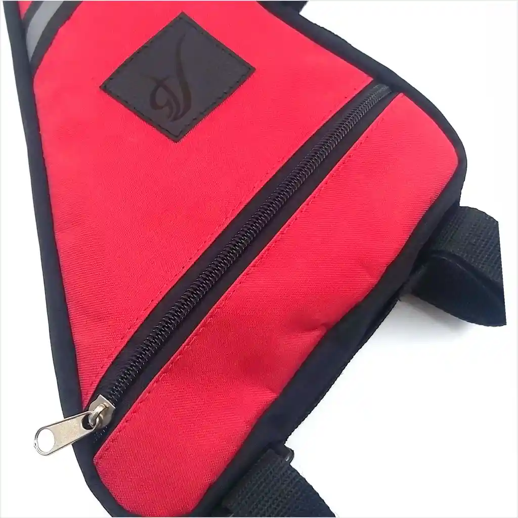 Estuche Maleta Triangular Para Bicicleta Rojo