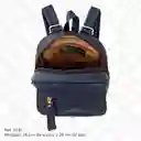 Morral Bolso Mochila De Mujer Dama Unicolor Karla Chacon Fabi Azul