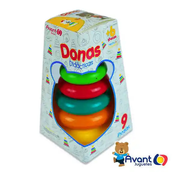 Juguete Bebe Donas Para Apilar Didáctico Colores