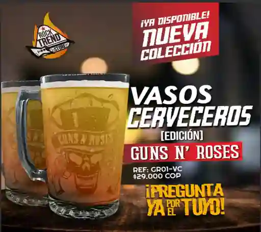 Vaso Cervecero Guns And Roses