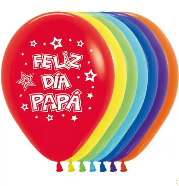 Papa Bombas Globo Biodegradable De Latex Feliz Dia Papa R12