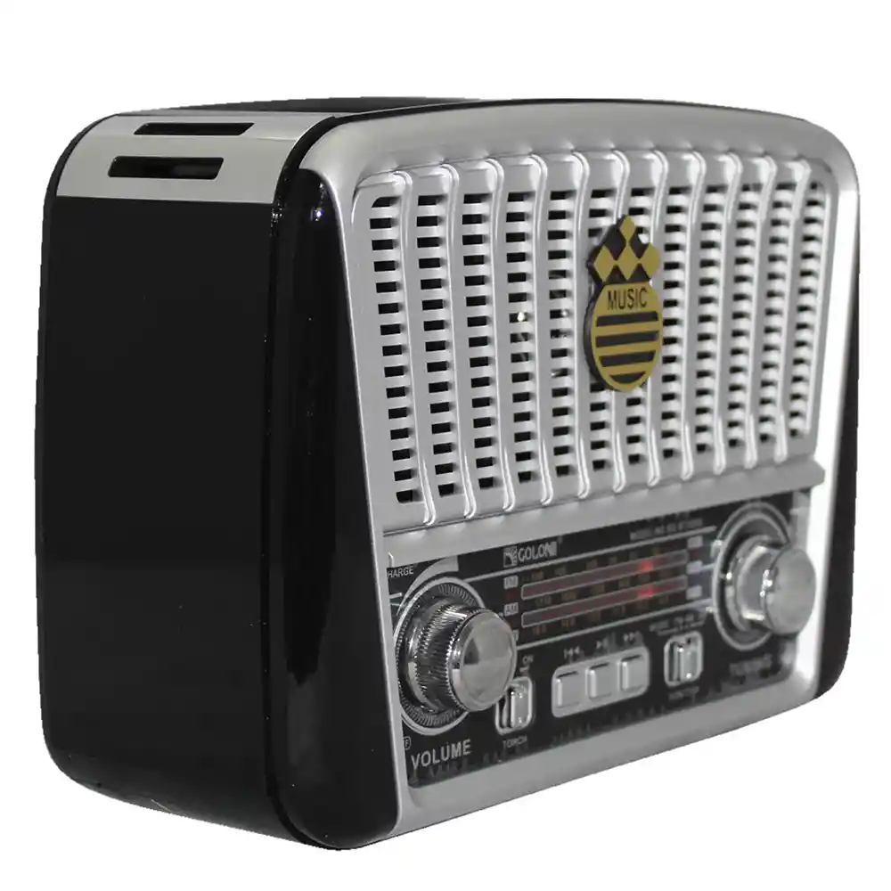 Radio Parlante Am Fm Portatil Recargable Con Bluetooth Y Usb