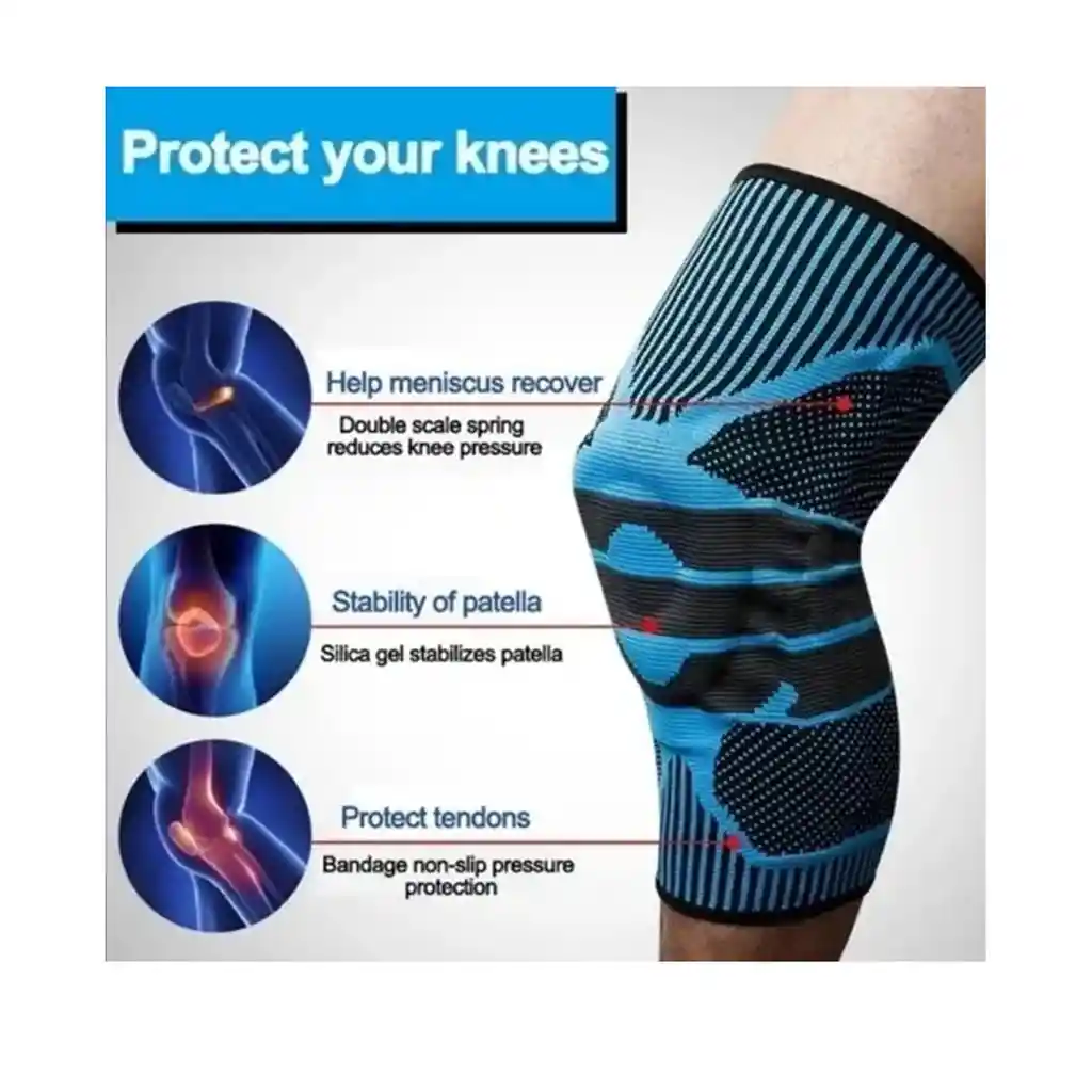 Rodillera Compresión Deportiva En Gel Knee Support Yc7821