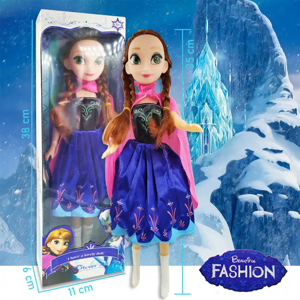 Frozen Muñeca Anna Niñas Juguete Vestido