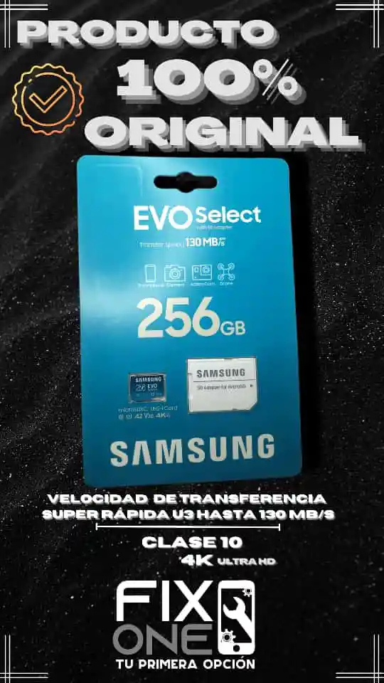 Samsung Tarjeta Micro Sd De 256Gborginal