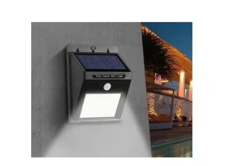 4 Lámparas Panel Solar Para Exteriores 20 Led Y Sensor