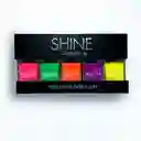 Shine Cosmetics Esmalte Efecto Gel - Kit Neon