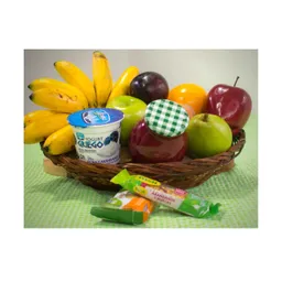 Canasta De Frutas Mermelada Y Snacks