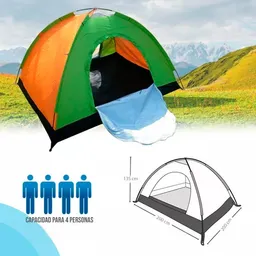 Camping X4 Personas 200x200x135cm