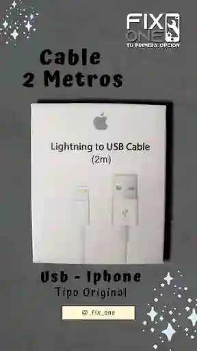 Lightning Usb 2 Metros *cable Tipo Original*
