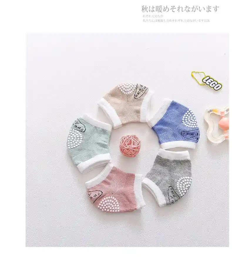 Medias Rodilleras De Gateo Antideslizantes Para Bebe