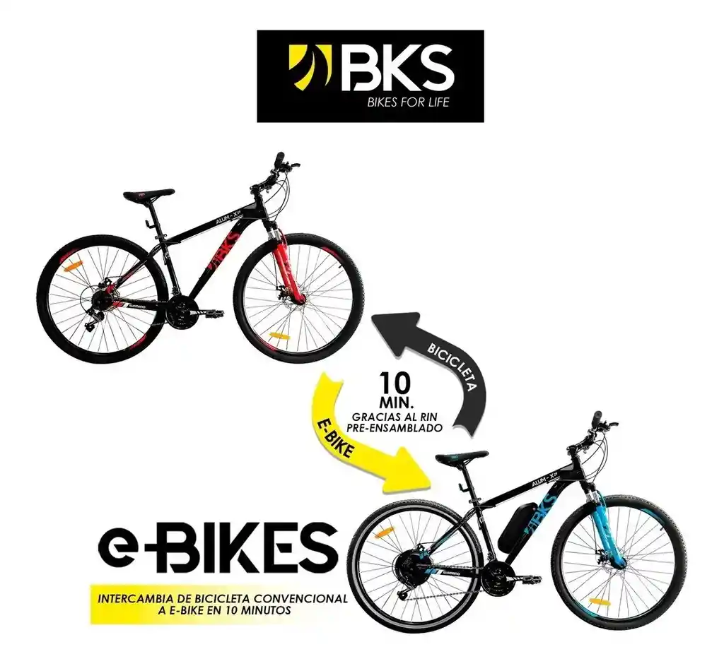 Convertidor Para Bicicleta Eléctrica Bks Mtb 29 48v 500w