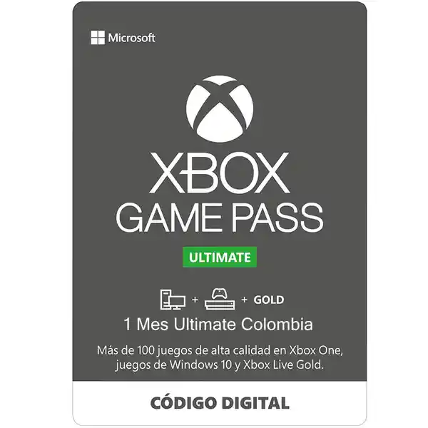Xbox Game Pass Ultimate 1 Mes Region Colombia