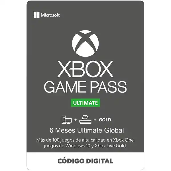 Xbox Game Pass Ultimate 6 Meses Region Global