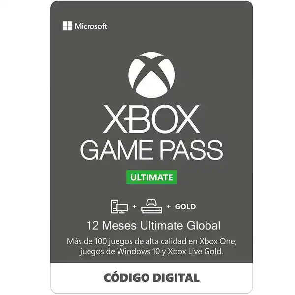 Xbox Game Pass Ultimate 12 Meses Region Global