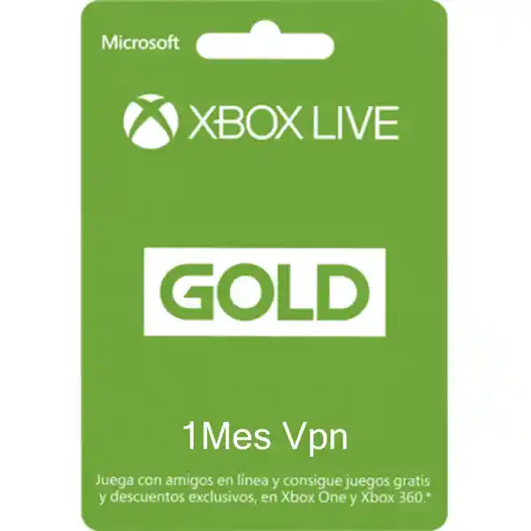 Xbox Live Gold 1 Mes Vpn