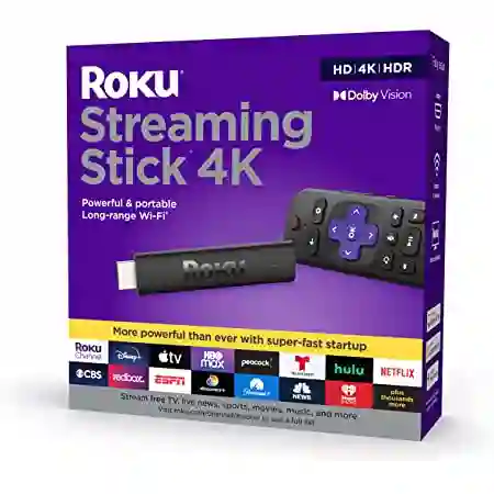 Roku Streaming Stick 4k Caja Morada