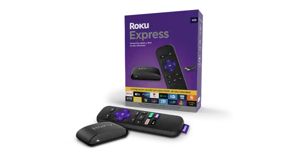 Roku Express Caja Morada - Azul