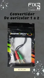 Convertidor De Auricular 1 A 2