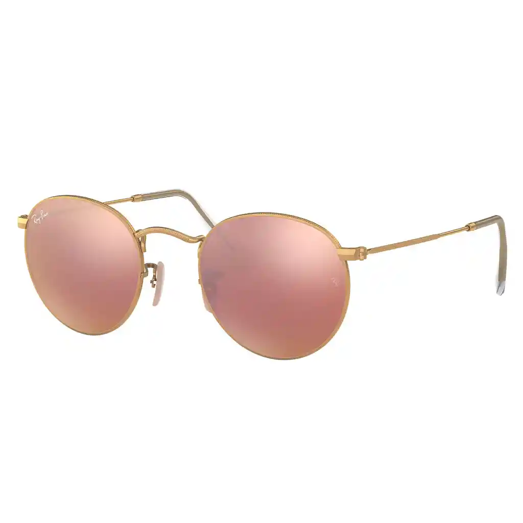  Gafas De Sol Ray-Ban Round Rb3447 112 Z2 Espejo Rosa Originales 