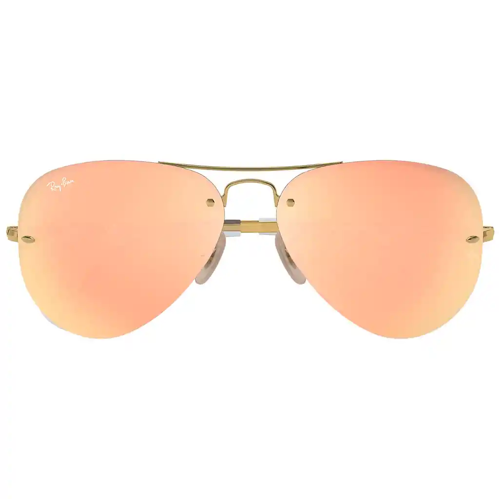  Gafas De Sol Ray-Ban Piloto Aviador Rb3449 001 2Y Espejo Rosa Originales 