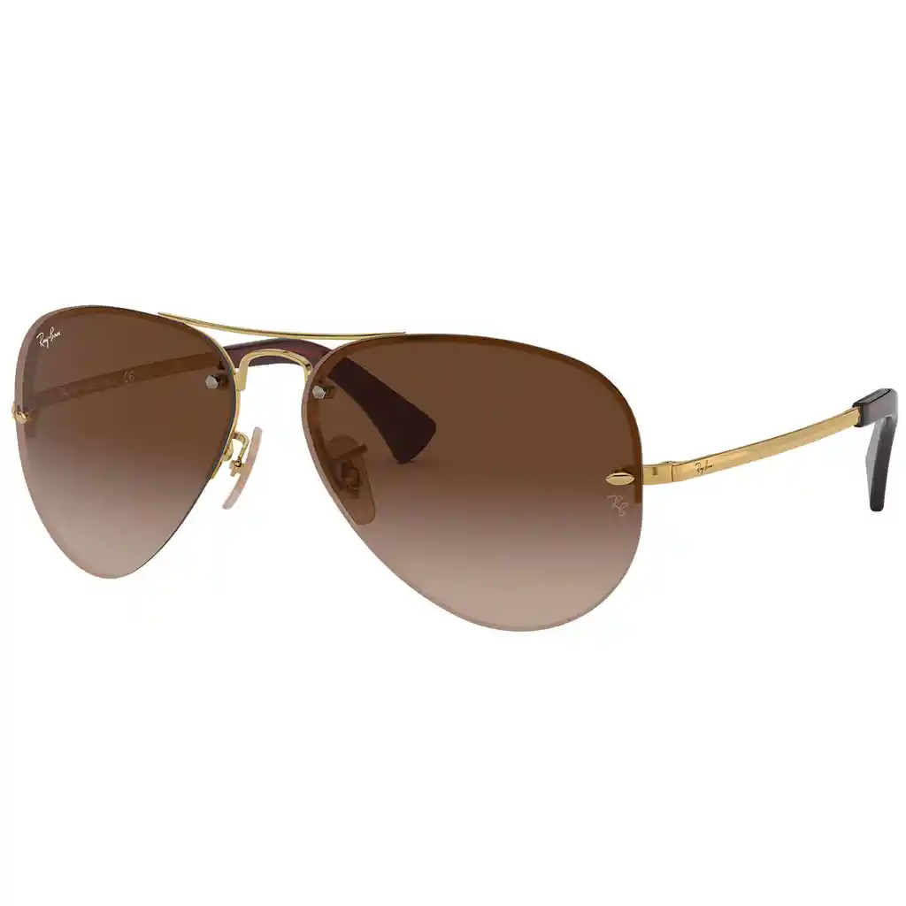  Gafas De Sol Ray-Ban Piloto Aviador Rb3449 001 13 Cafe Degradada Originales 