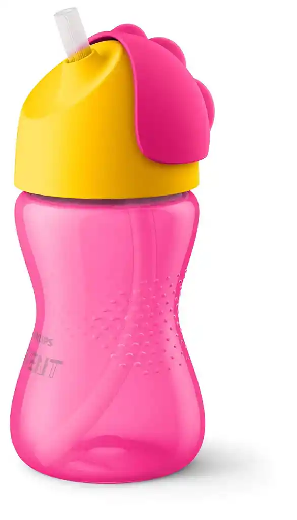 Avent Vaso Pitillotapa Giratoria Nuevo Modelo 10 Oz Rosado