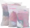 3bolsas Malla De Lavandería Ropa Delicada Bebe Lenceria Etc