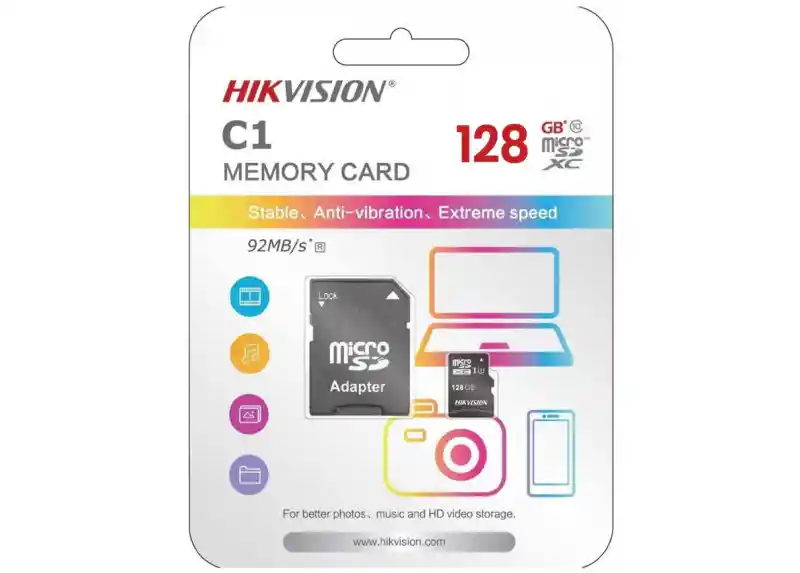 Micro Sd 128gb Clase 10 Hikvision