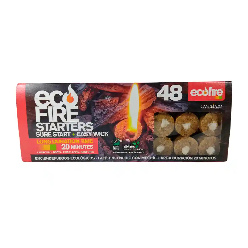 Iniciadores De Fuego Ecológicos Eco Fire X48 Unidades