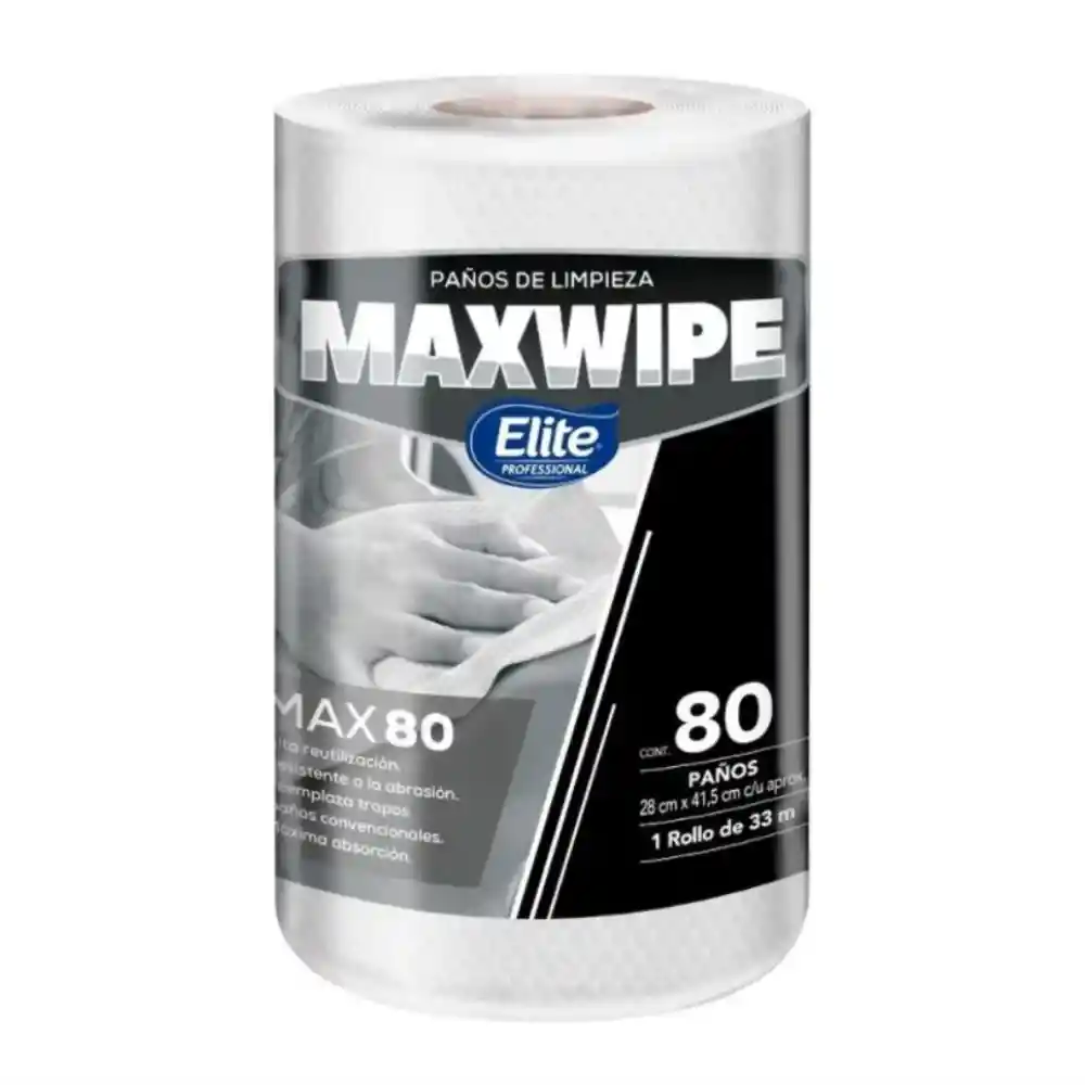 Maxwipe Rollo Max80 - 80 Paños Blanco