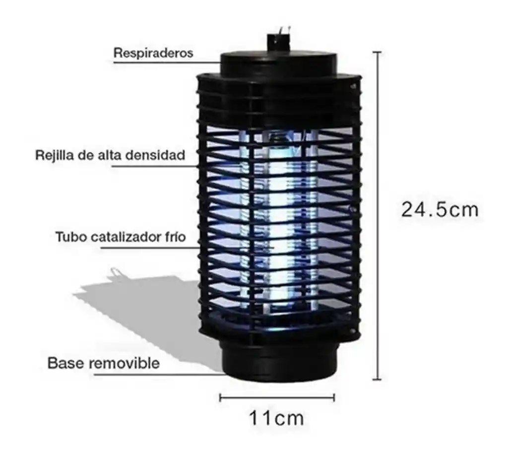 Lámpara Mata Zancudos Atrapa Moscas