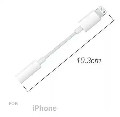 Adaptador Audifono Convertidor Plug 3.5mm Iphone 6 Al 13 Pro Max