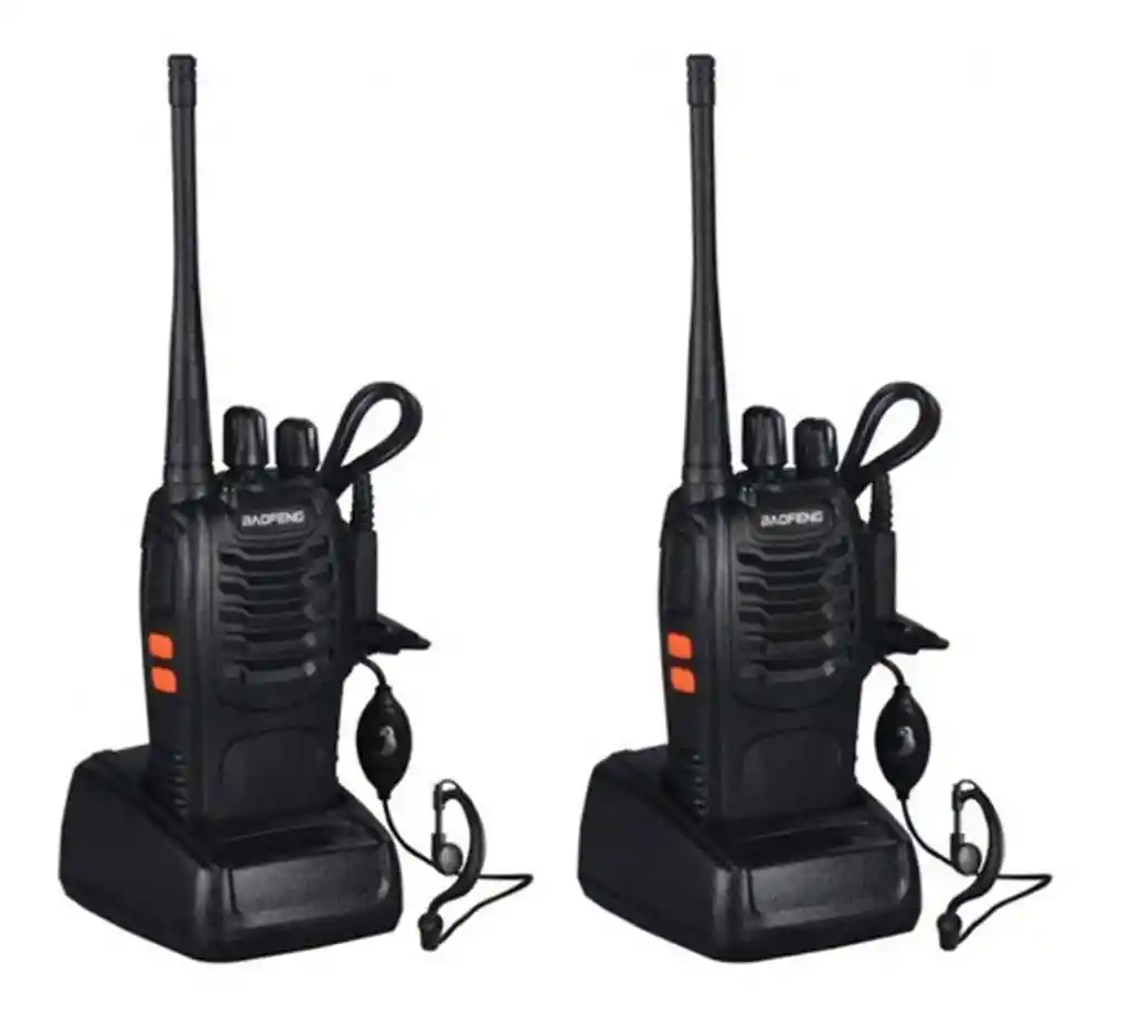 Radio Walkie Talkie Baofeng Bf-888s Uhf X4 Bateria 2800m Ah