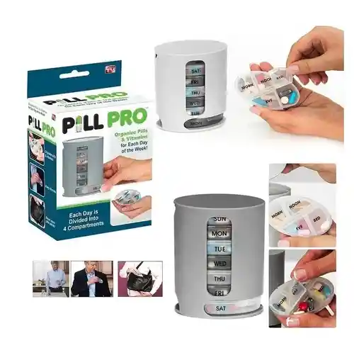 Pastillero Semanal Organizador De Pastillas Pill Pro 7 Dias