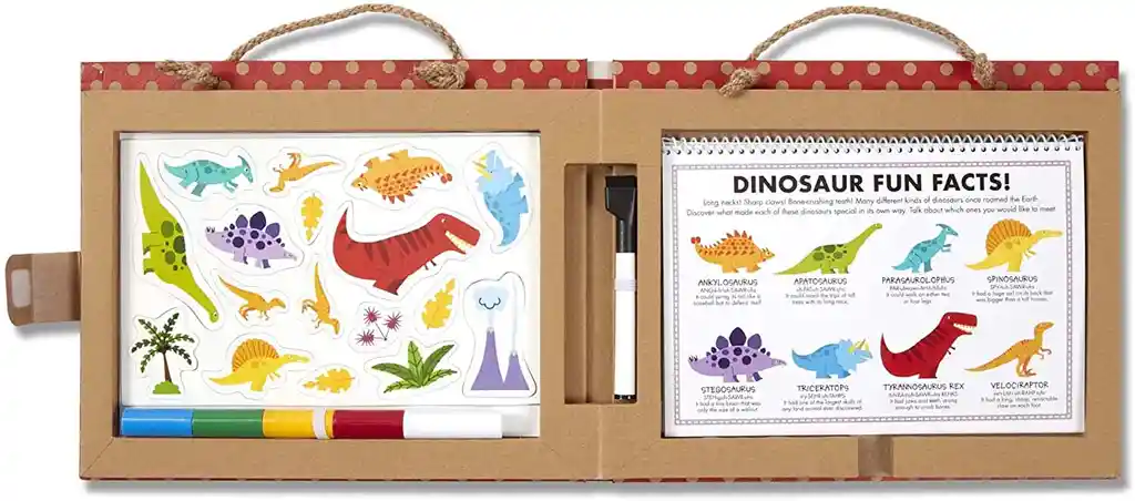 Set De Arte Tablero Fichas Magnéticas Dinosaurios Niños Niña