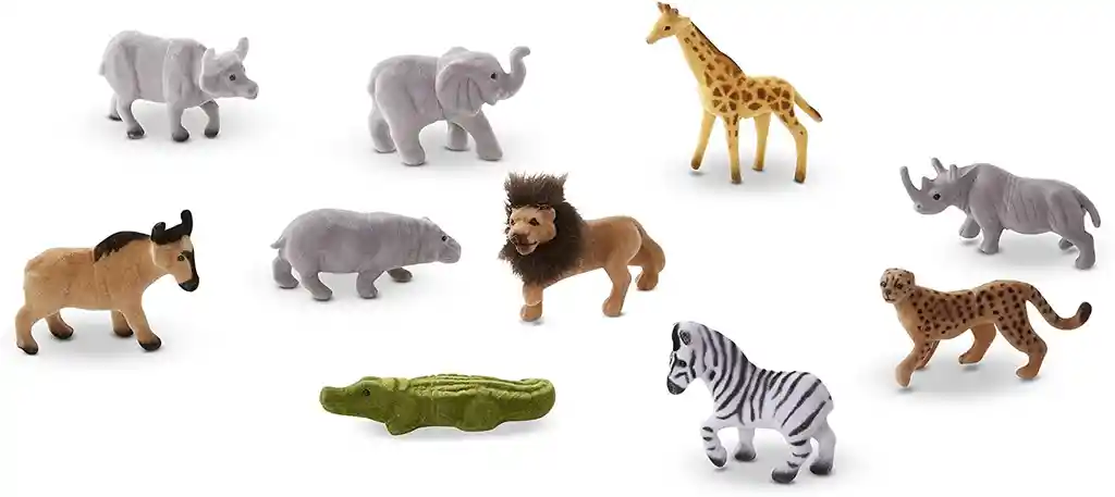 Juguete Niños Set Animales De La Selva 10 Figuras Juego Niña