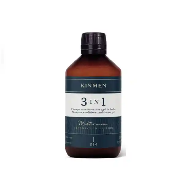 Kin 3 En 1 Kinmen Shampoo, Acondicionador Y Gel 300ml