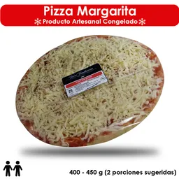 Pizza Margarita (mediana); 2 Porciones Sugeridas