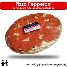 Pizza Con Pepperoni (mediana); 2 Porciones Sugeridas