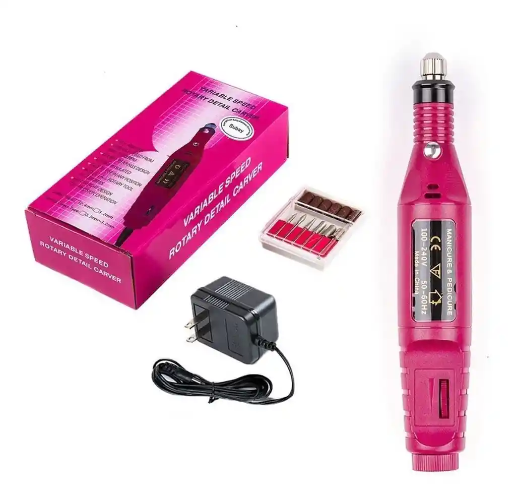 Combo Lampara Led/uv Uñas 48 Wats + Kit Pulidor