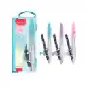 Compás Escolar Metálico Con Lápiz Maped