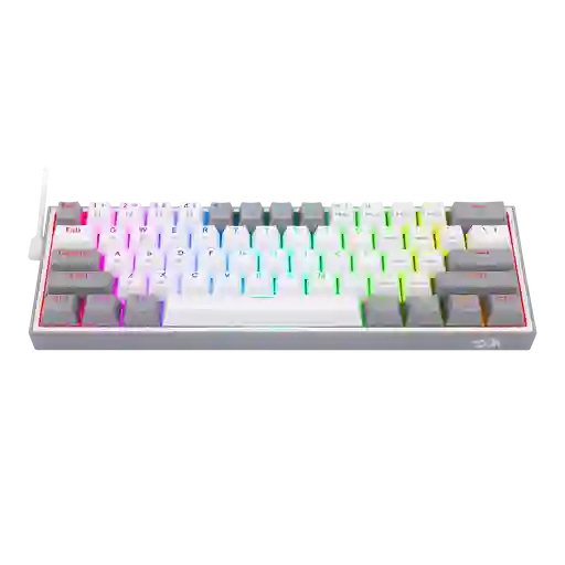 Redragon Teclado K616-Rgb Fizz Pro Mecanicoblanco-Gris